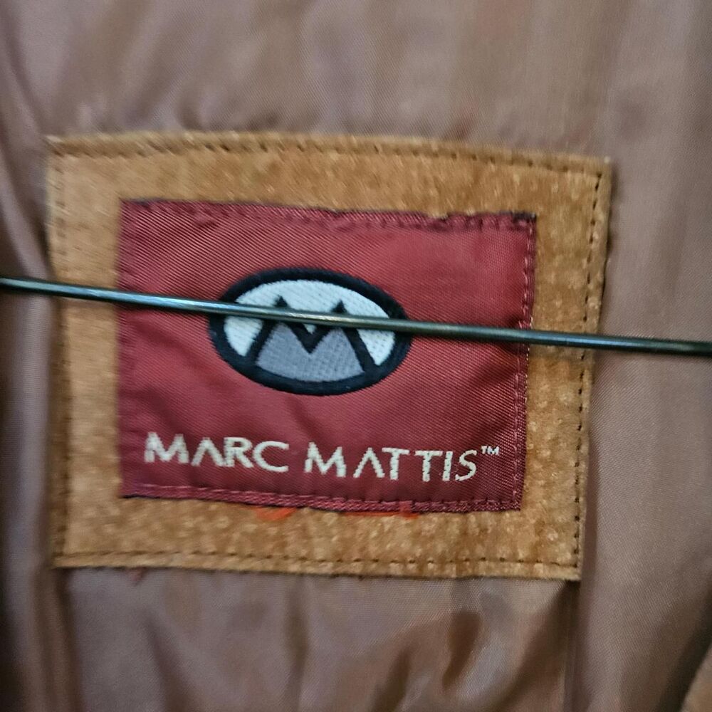 90s boho hippie brown suede leather belted jacket - Picture 3 of 6